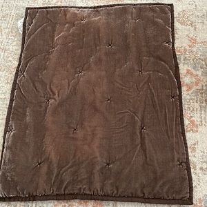 opalhouse velvet tufted Sham Brown